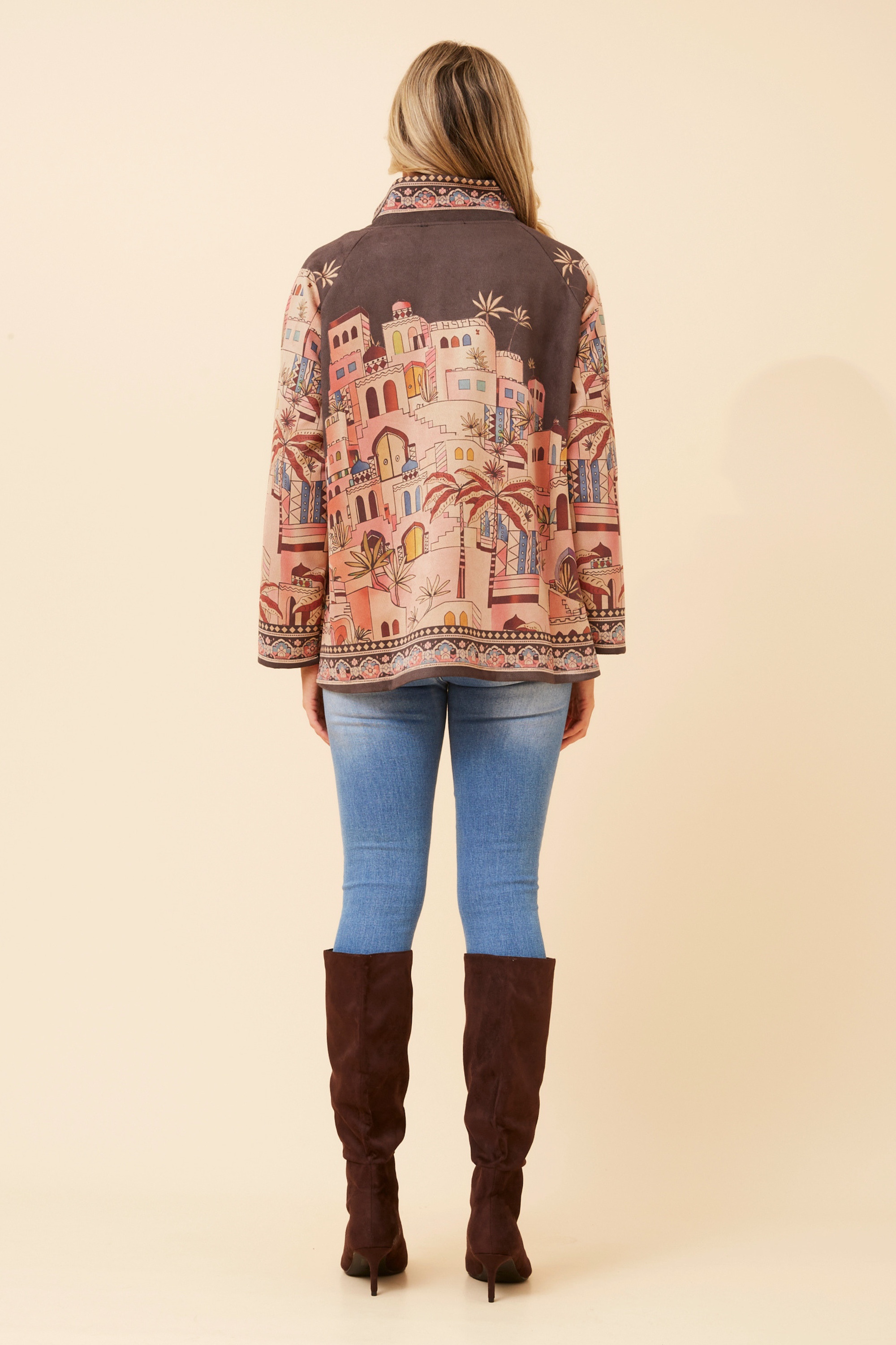DILETTA FAUX SUEDE JACKET