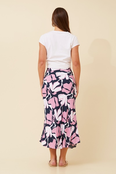 DILIAN FLORAL MIDI SKIRT