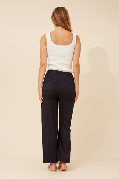 DINO WIDE LEG LINEN PANTS