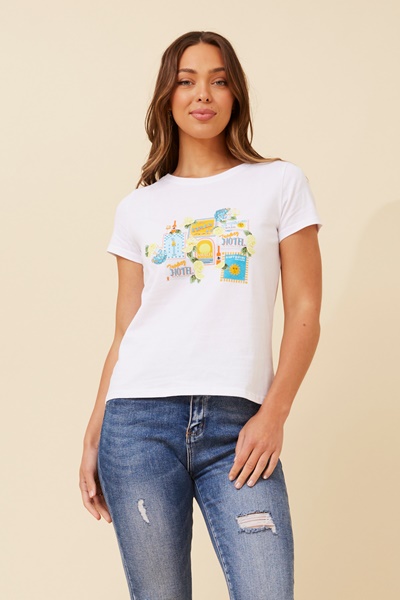 DIOR GRAPHIC PRINT TEE