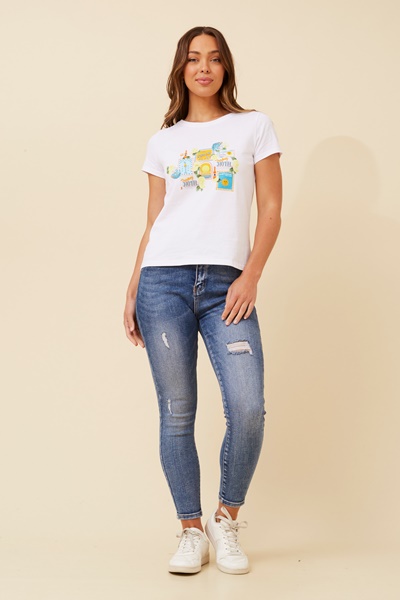 DIOR GRAPHIC PRINT TEE