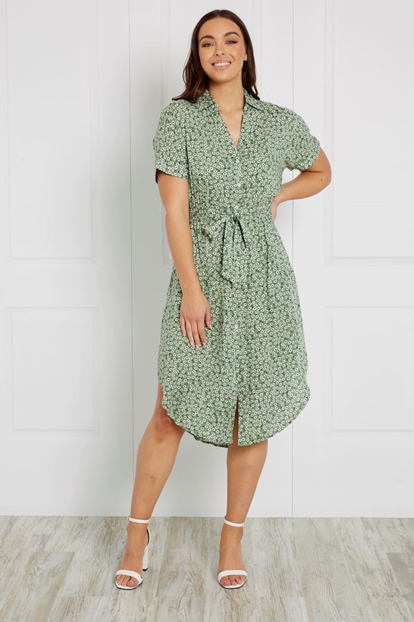 DITSY FLORAL MIDI DRESS DITSY FLORAL MIDI DRESS