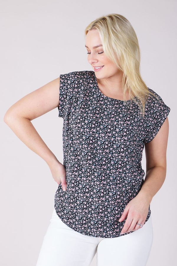 DITSY FLORAL SHELL TOP DITSY FLORAL SHELL TOP