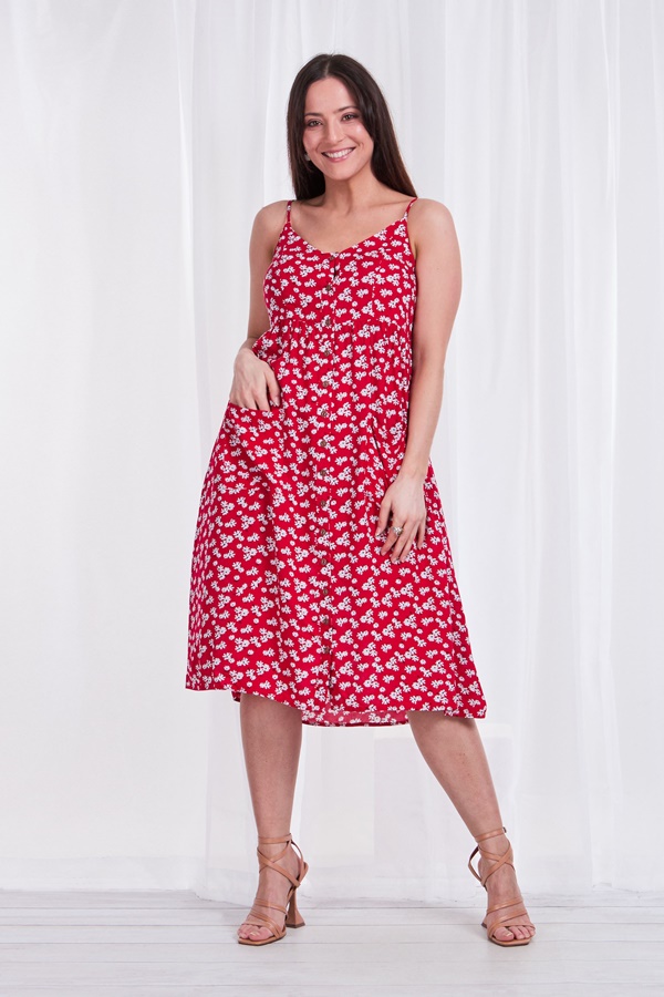 Ditsy print Button Front SUMMER Dress