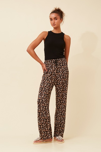 DIVINA ANIMAL PRINT PANTS