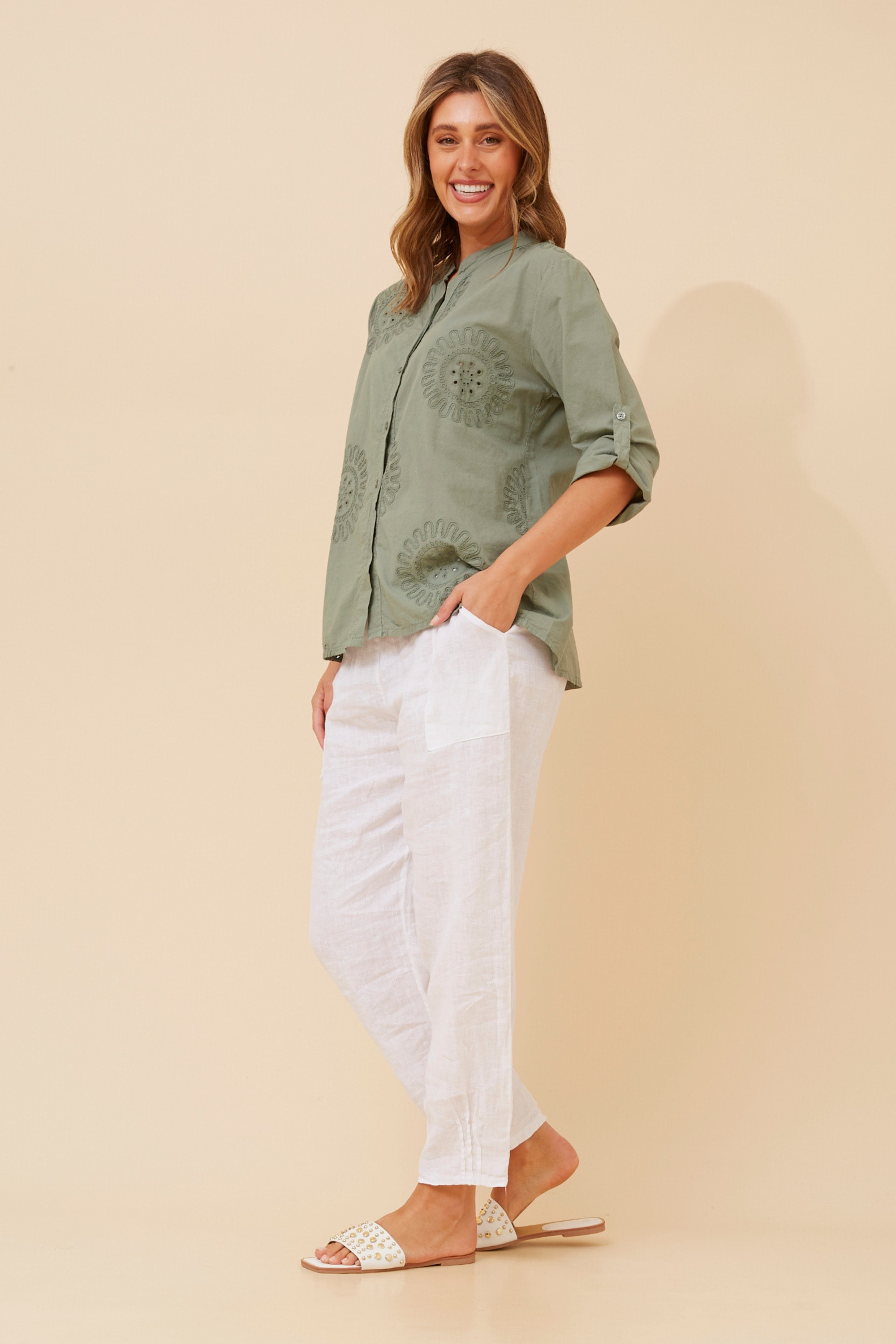 DOLCINA EMBROIDERED SHIRT