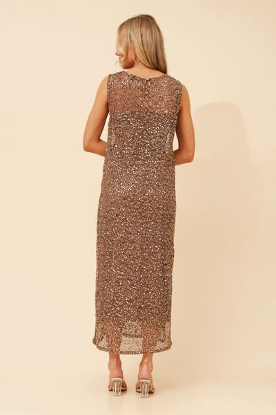 DOMIKA SEQUIN MAXI DRESS