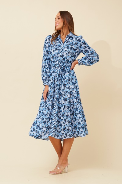 DONELLE FLORAL MIDI DRESS
