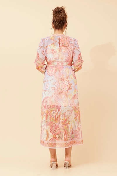 DONIELLE BORDER PRINT DRESS