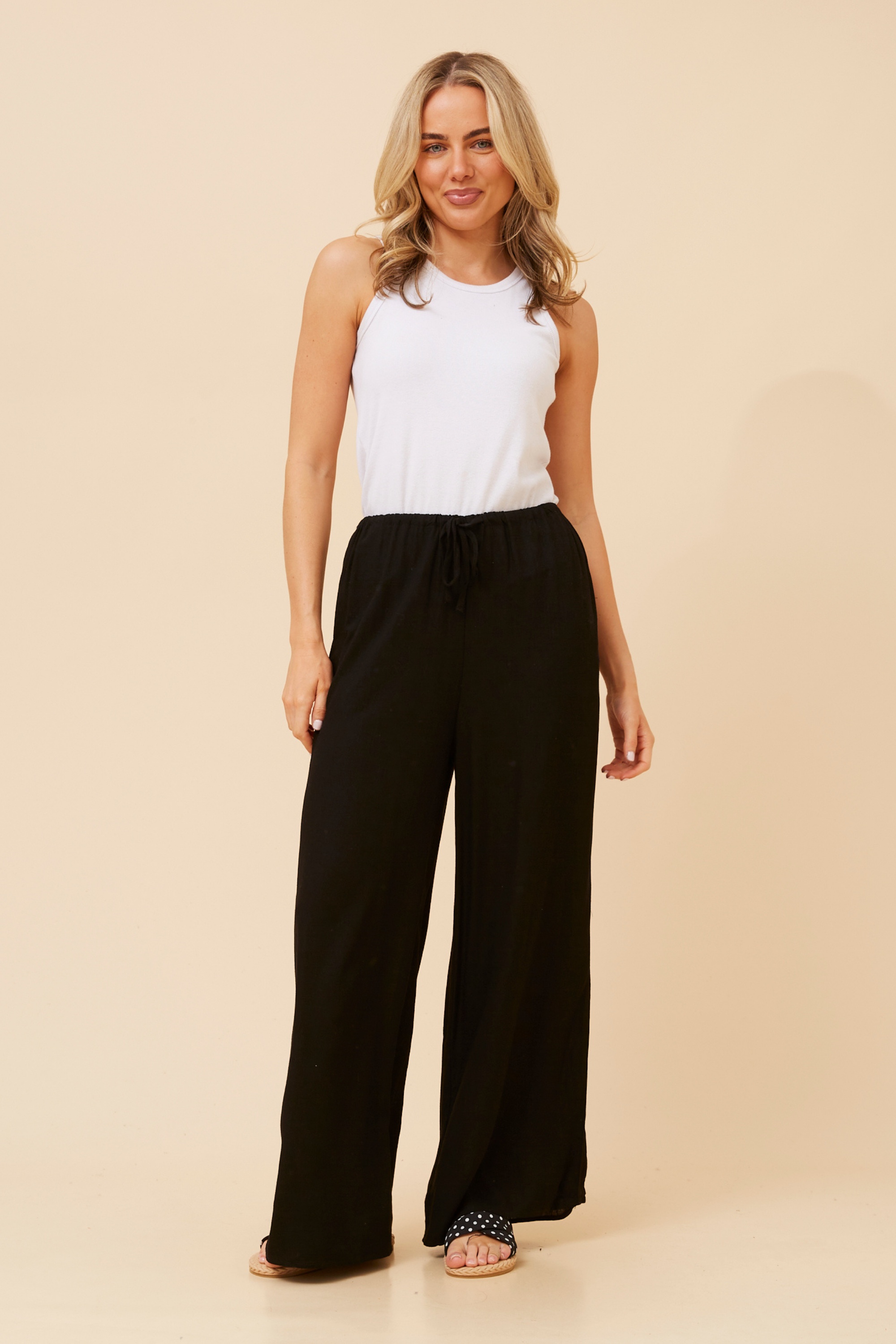 DONNY LINEN BLEND PANTS