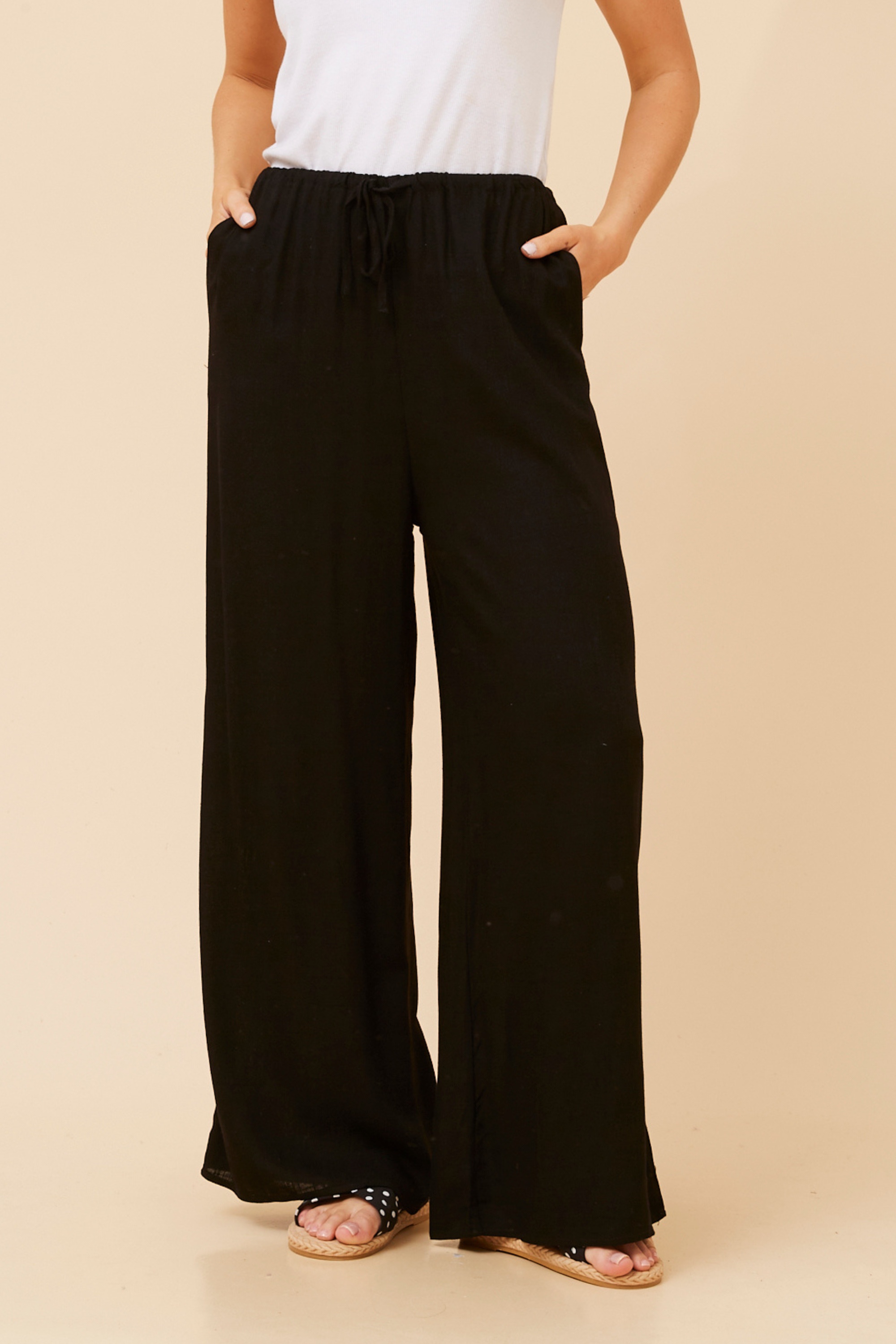 DONNY LINEN BLEND PANTS
