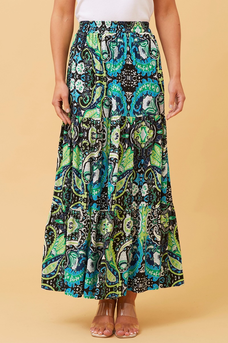 Dorian floral boho maxi skirt | Buy Online | Femme Connection