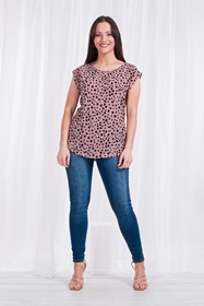 DOTTY PRINT SHELL TOP