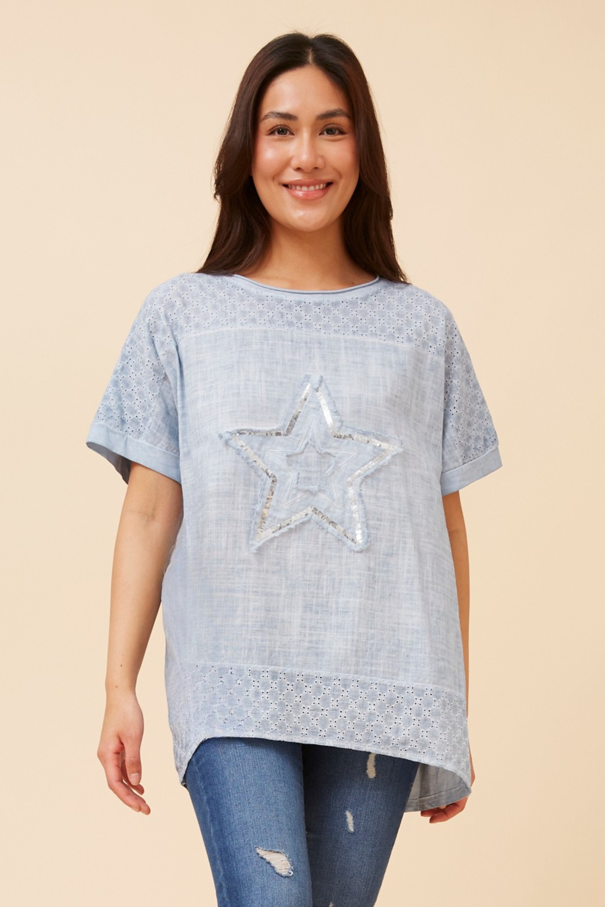 DRAI SEQUIN STAR TOP