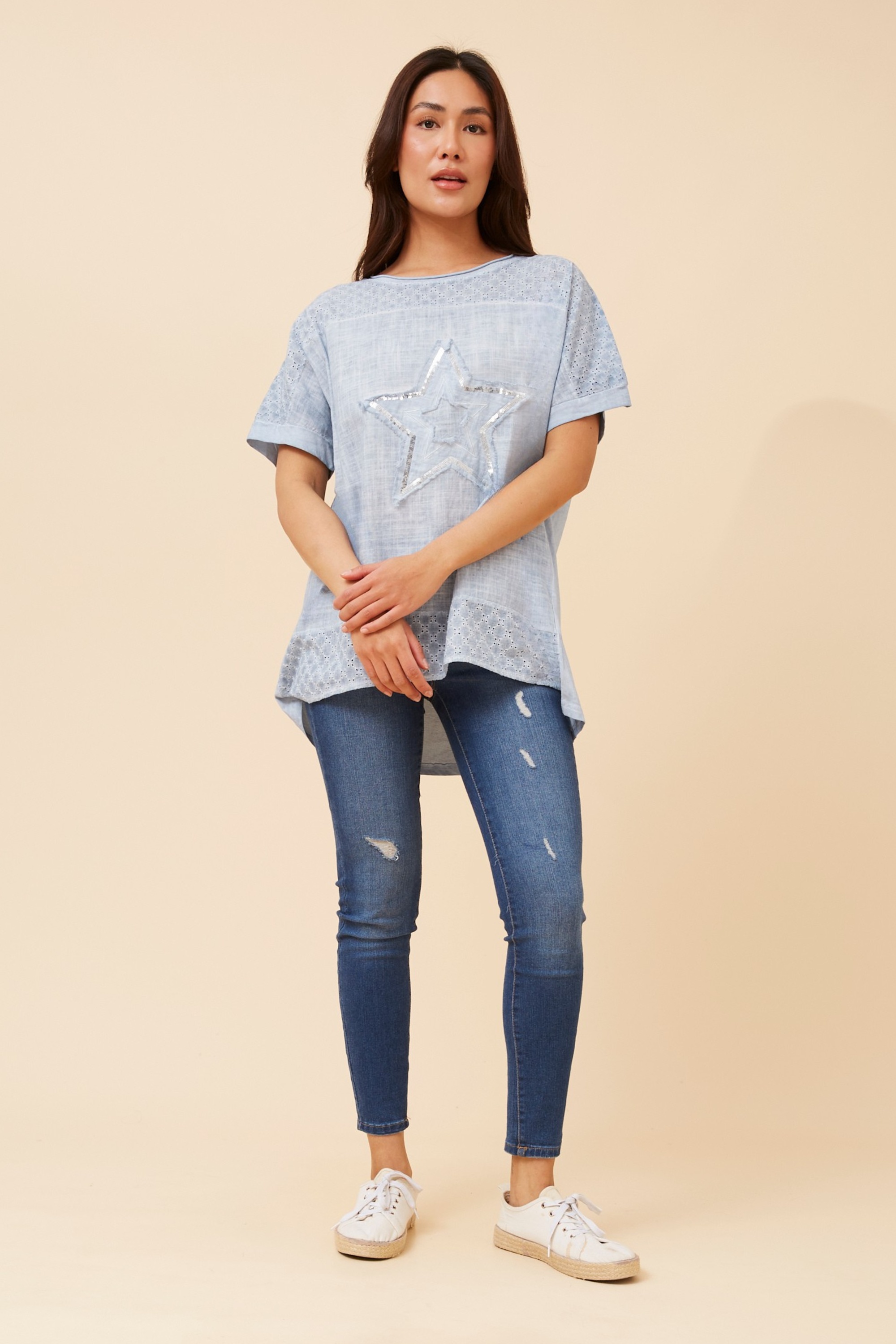 DRAI SEQUIN STAR TOP