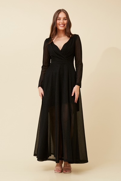 DREA MAXI GLITTER DRESS