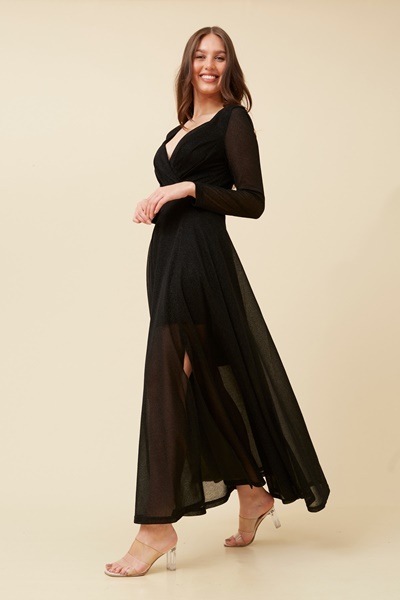 DREA MAXI GLITTER DRESS