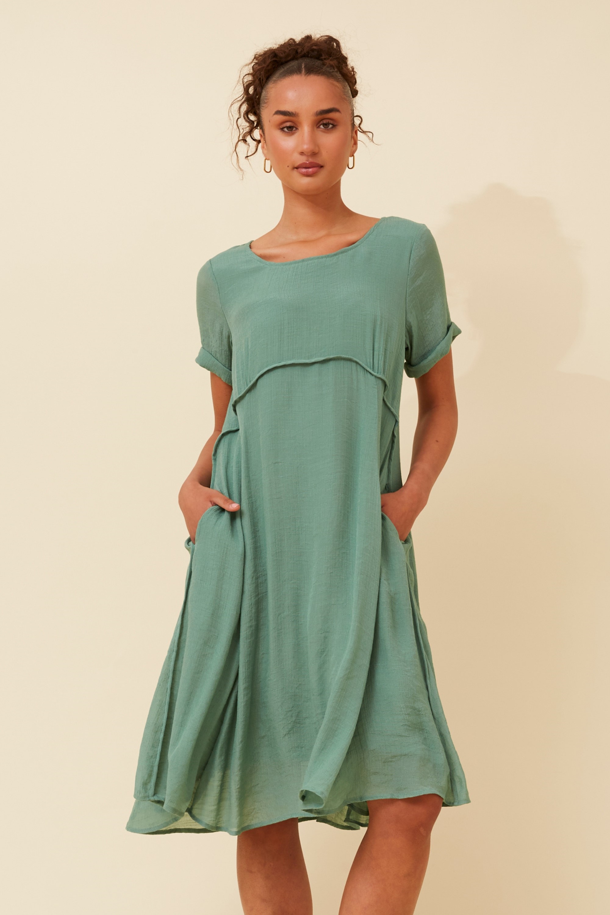 DREE SOLID MIDI DRESS