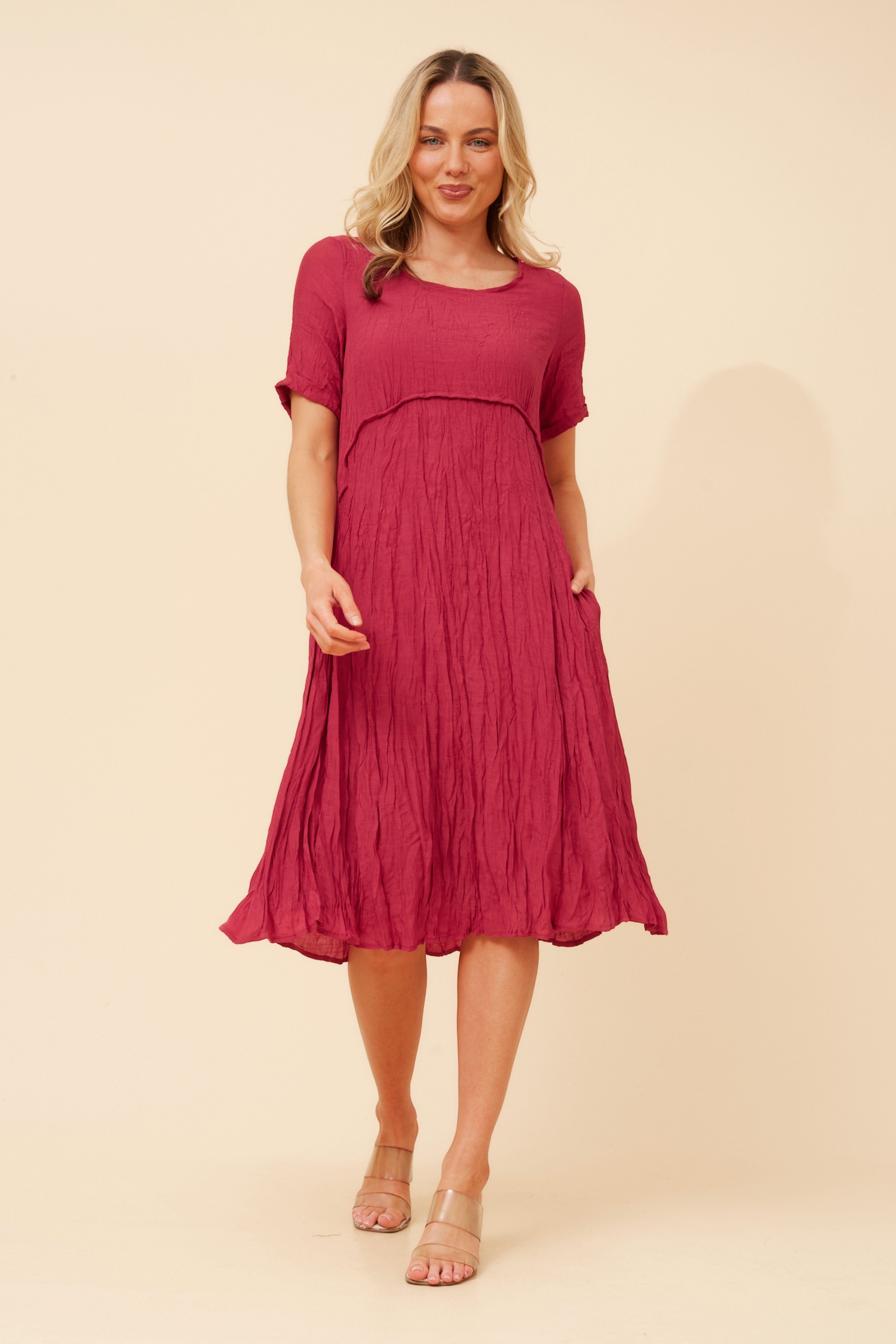 DREE SOLID MIDI DRESS