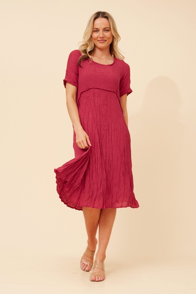 DREE SOLID MIDI DRESS