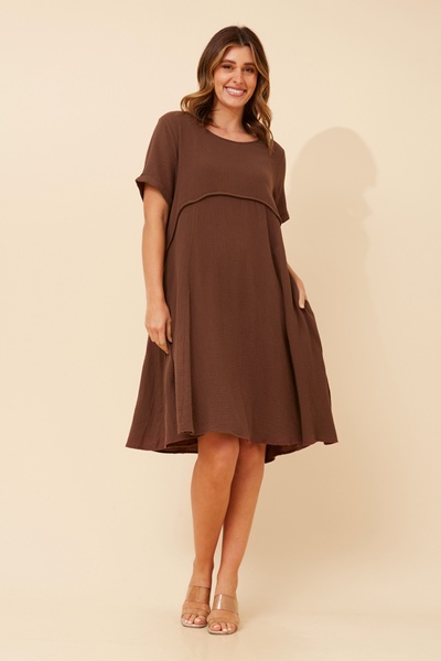 DREE SOLID MIDI DRESS