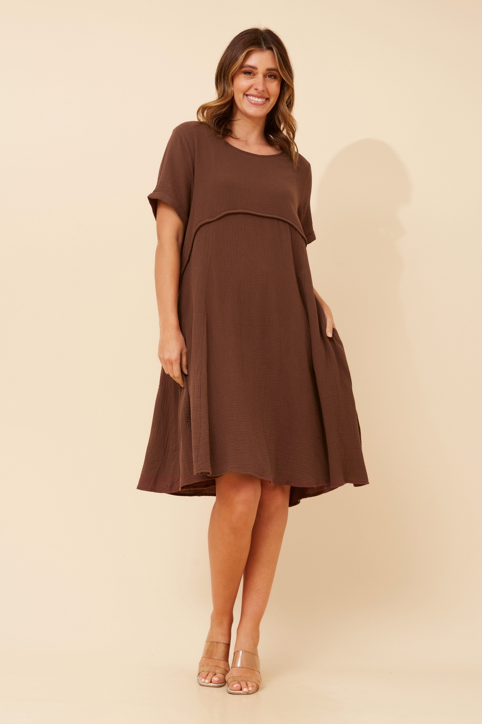 DREE SOLID MIDI DRESS
