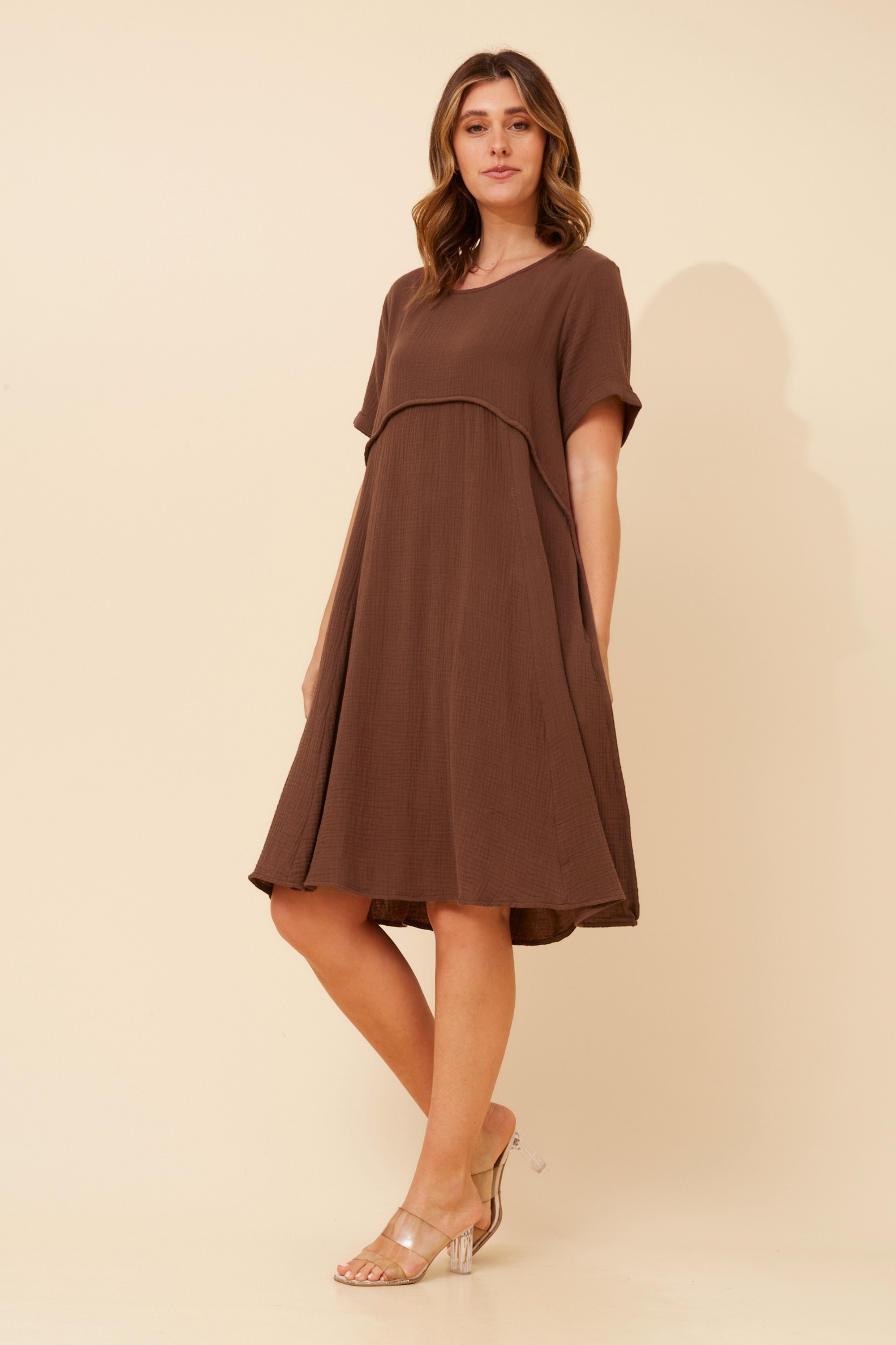 DREE SOLID MIDI DRESS