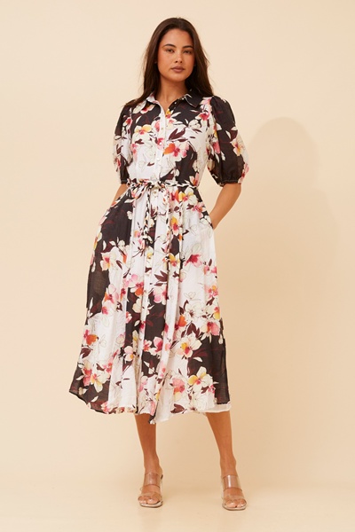DRESKA FLORAL SHIRT DRESS