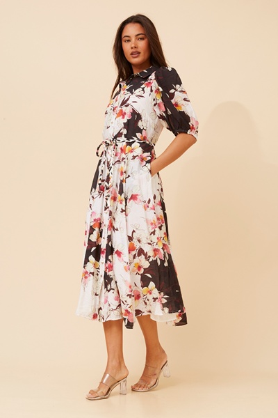 DRESKA FLORAL SHIRT DRESS