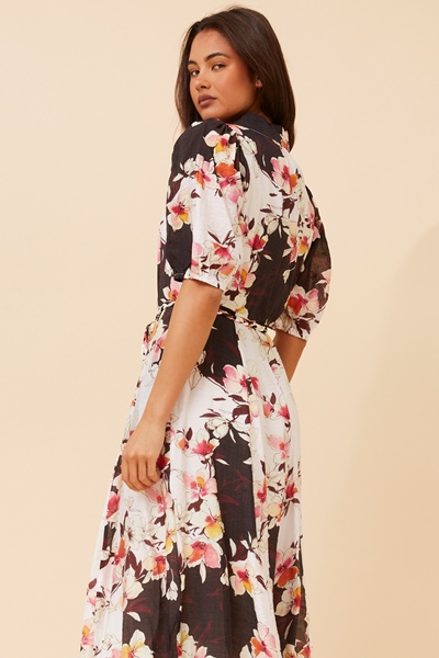DRESKA FLORAL SHIRT DRESS