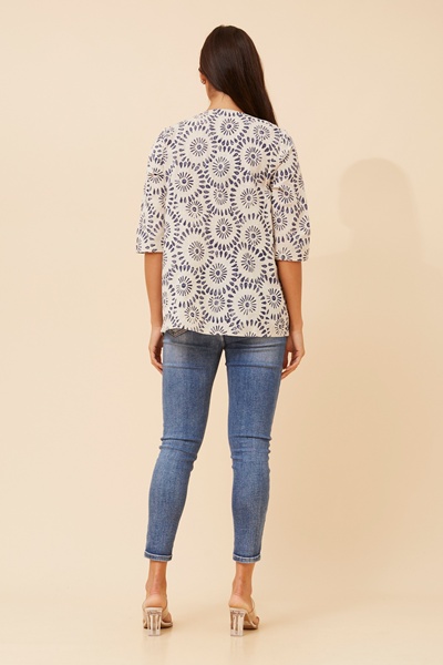 DRIANA ABSTRACT PRINT TOP