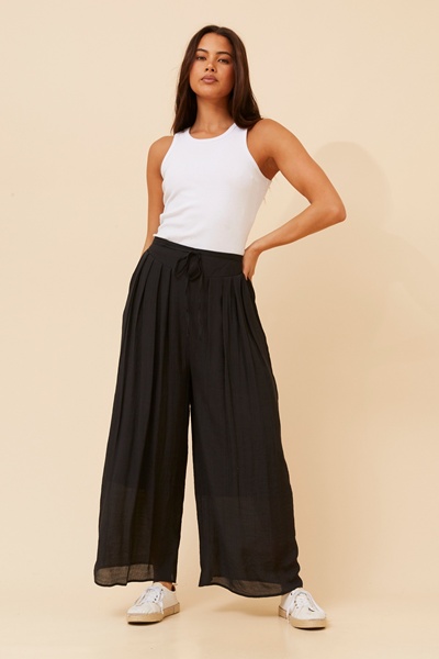 DULCE PLEATED WIDE LEG PANTS