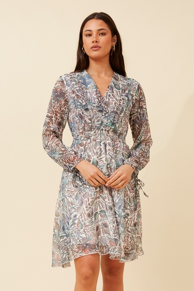 DUSA SHELL PRINT DRESS