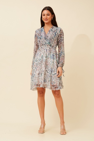 DUSA SHELL PRINT DRESS