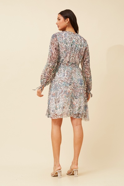 DUSA SHELL PRINT DRESS