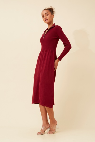 DUSTINE BABYDOLL KNIT DRESS