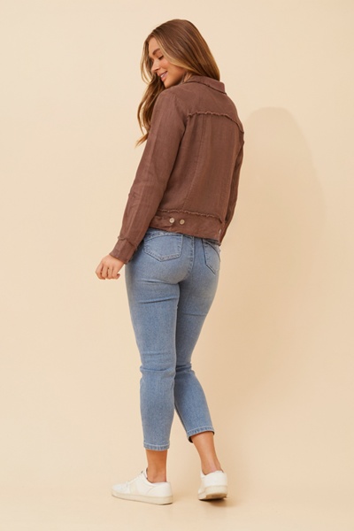 EDA SOLID LINEN JACKET