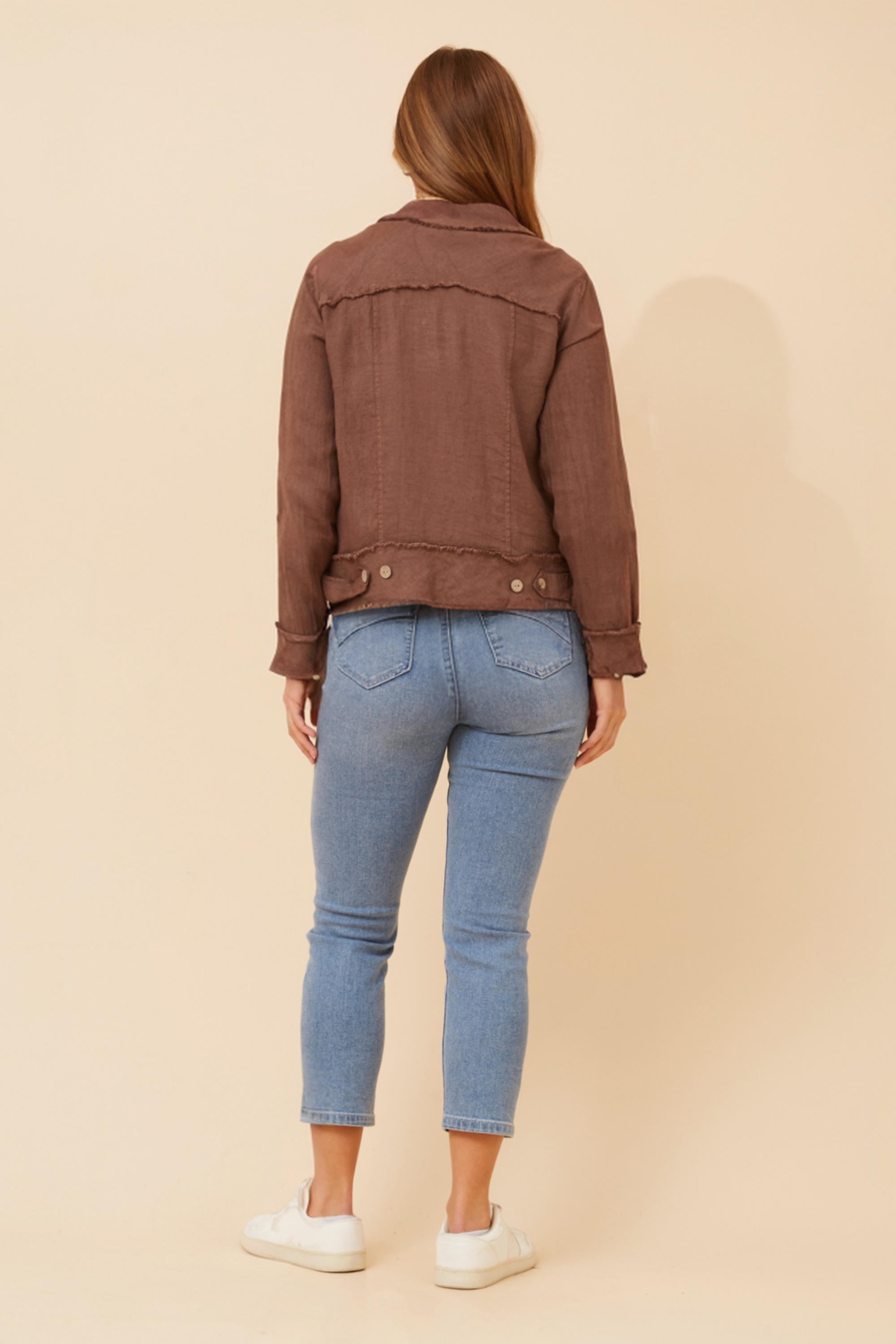 EDA SOLID LINEN JACKET