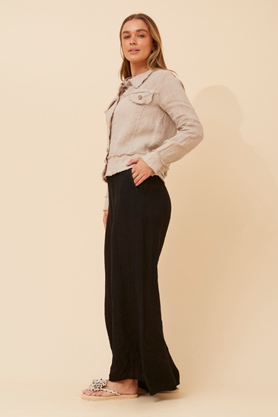 EDA SOLID LINEN JACKET