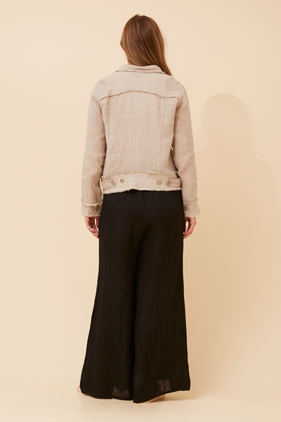 EDA SOLID LINEN JACKET