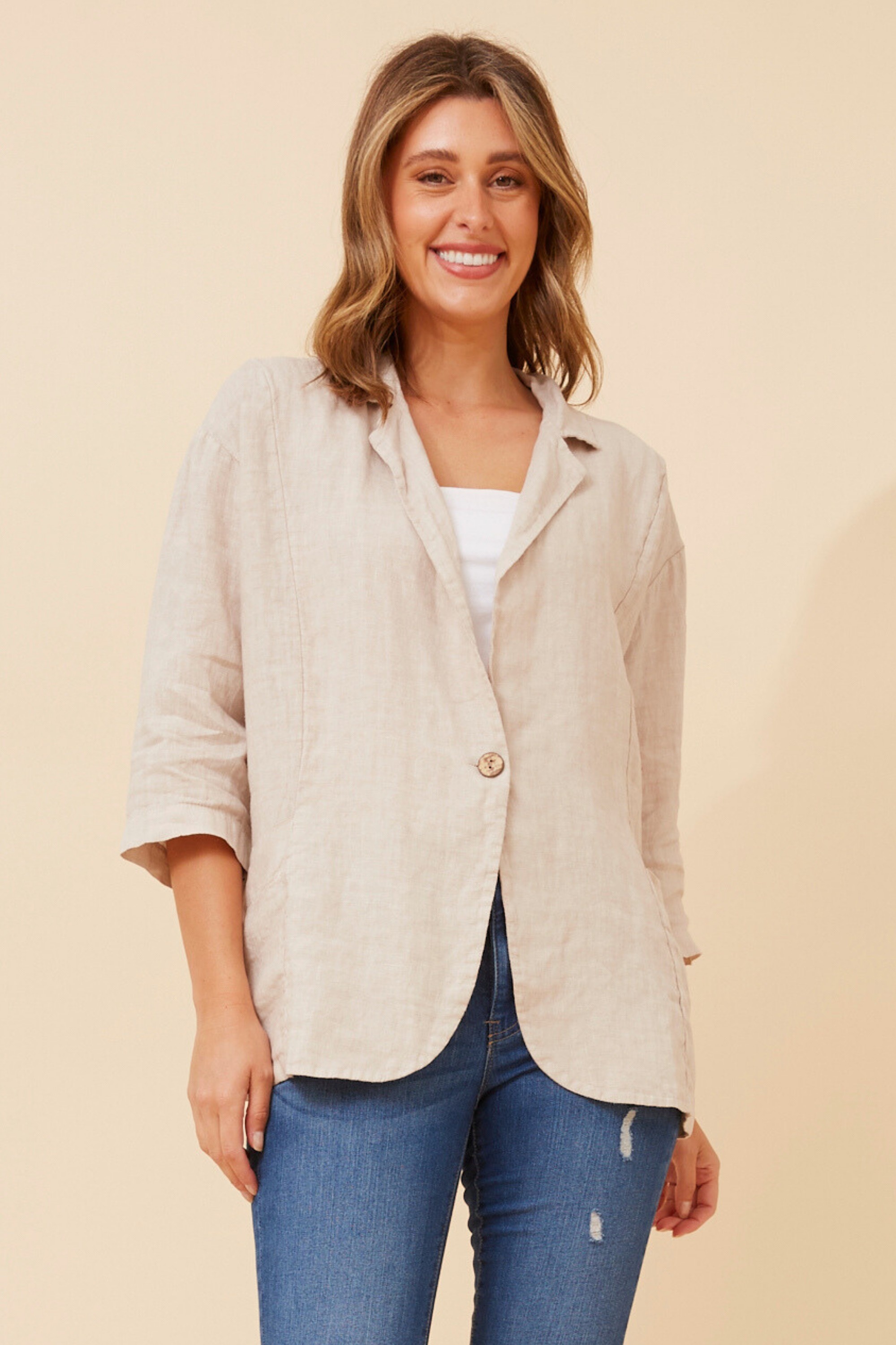 EDERA LINEN BLAZER