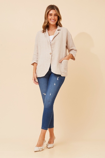 EDERA LINEN BLAZER