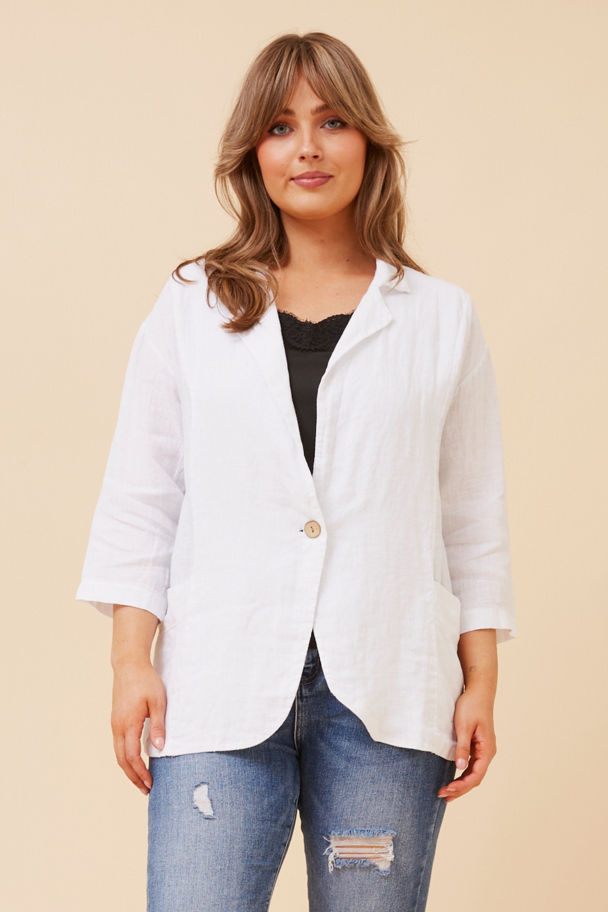 EDERA LINEN BLAZER