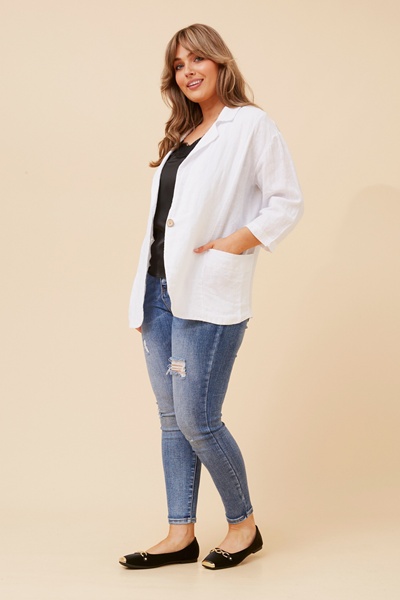 EDERA LINEN BLAZER