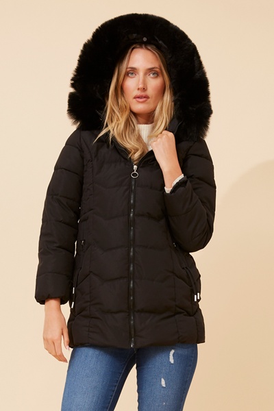 ELAINE SOLID PUFFER JACKET