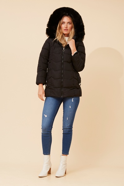 ELAINE SOLID PUFFER JACKET