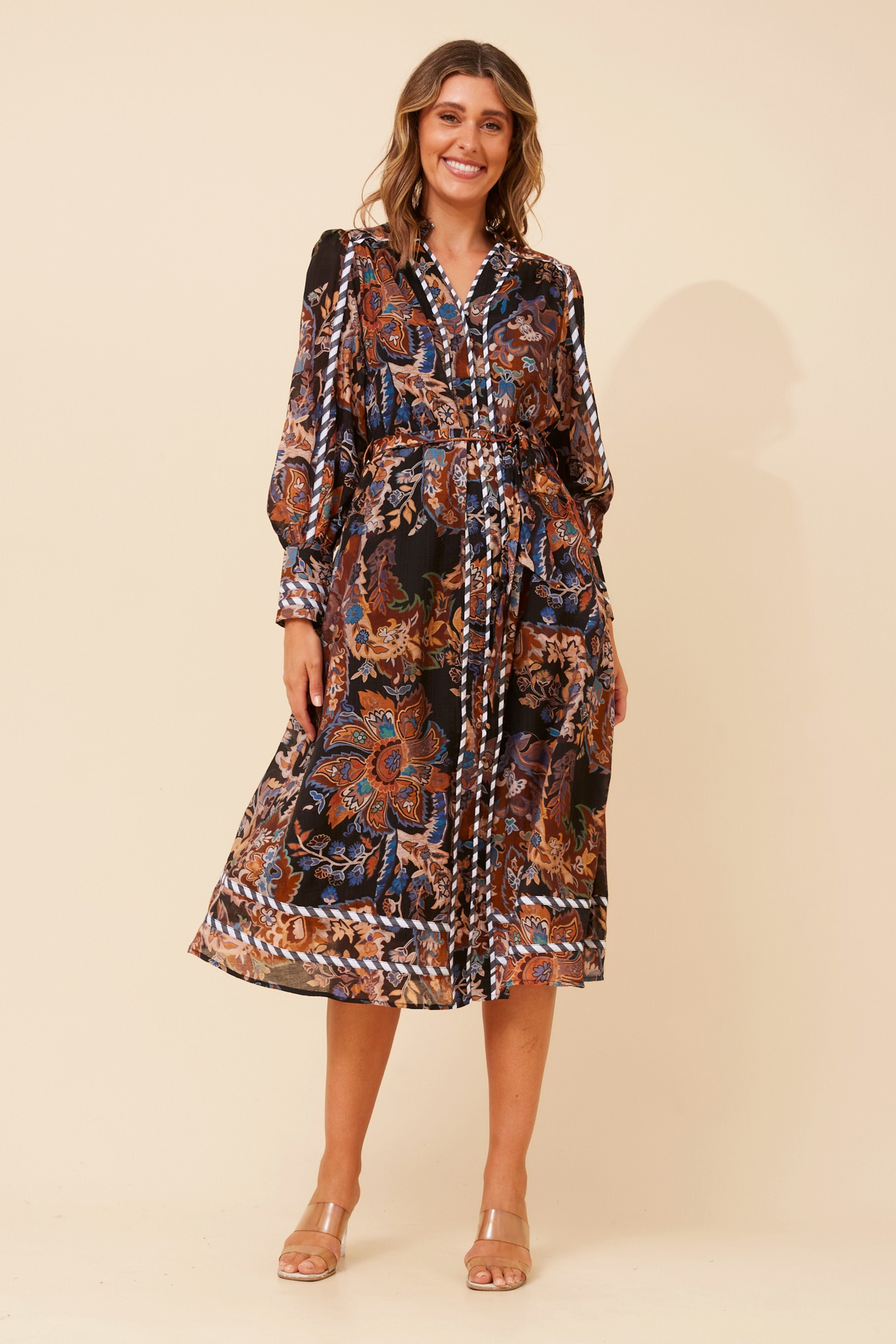 ELANIA FLORAL MIDI DRESS