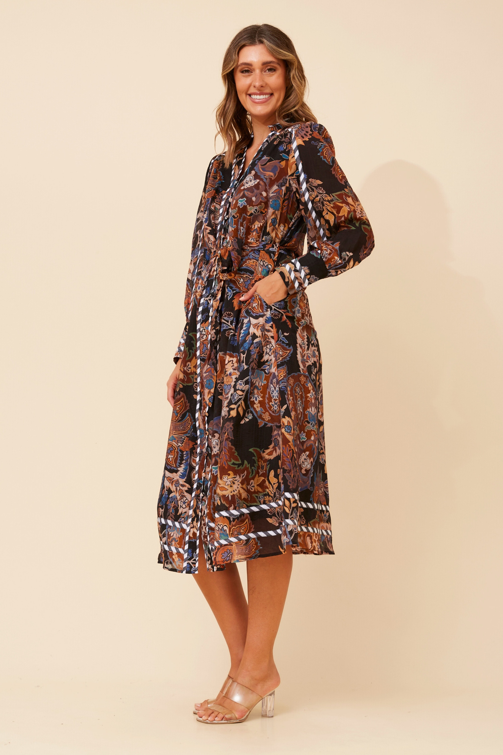 ELANIA FLORAL MIDI DRESS