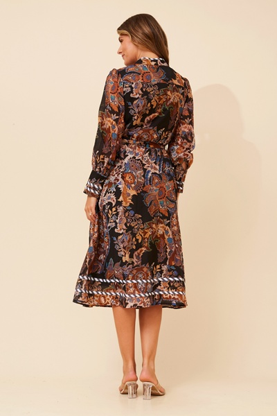 ELANIA FLORAL MIDI DRESS