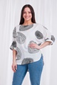 Elbow sleeve printed top